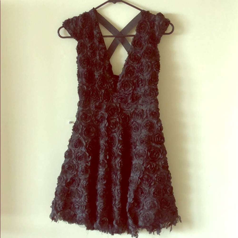 Black mini dress